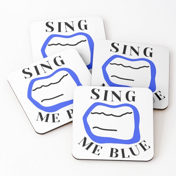 Item preview, Sing Me Blue Vocalist Minimalist Line Art designed and sold by LekkieStudioArt.