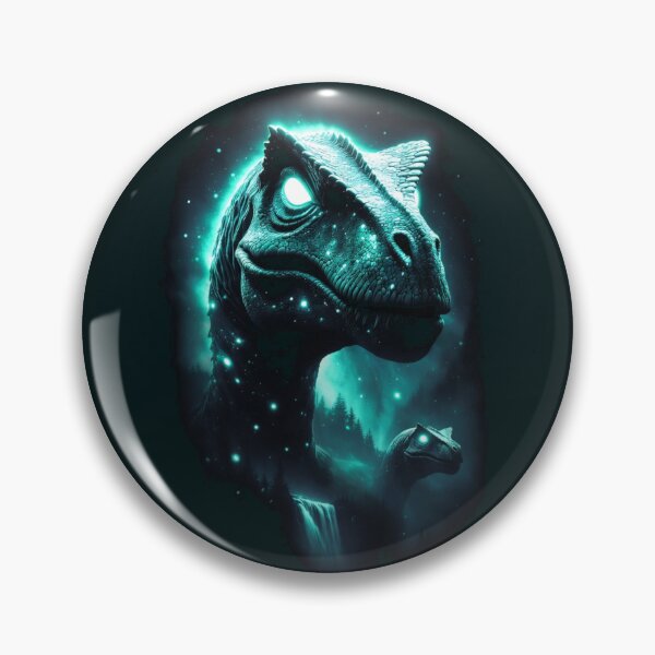 Item preview, Glowing Velociraptor Mystical Moonlight Dinosaur Art designed and sold by Syrupulse.