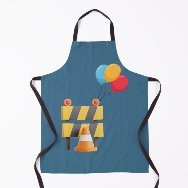 Item preview, Funny Roadwork Barrier with Balloons - Cute Construction Humor Design. designed and sold by LunaPrintCo.