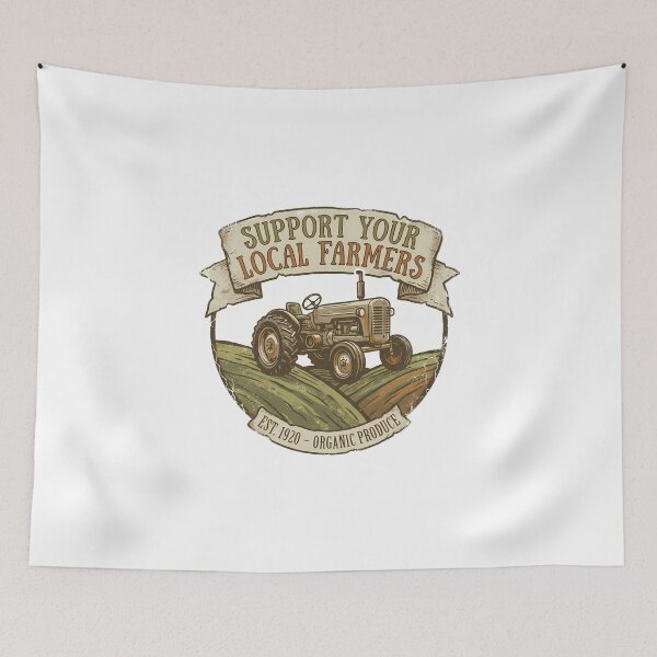 Item preview, Support Your Local Cannabis Farmers Vintage Tractor designed and sold by chattsuede.