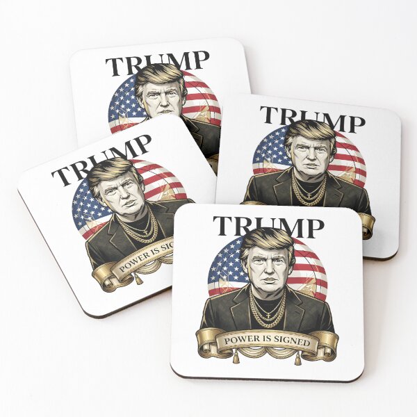 Item preview, Trump Signature Power Shirt – Luxury Gold Portrait Streetwear Tee US Dollar Theme designed and sold by relso.