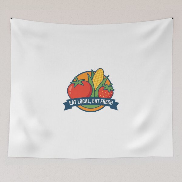 Item preview, Eat Local Eat Fresh Vibrant Produce designed and sold by chattsuede.
