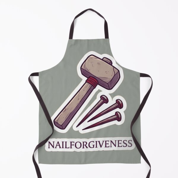 Item preview, Hammer and Nails "Nailforgiveness" Vinyl Sticker – Christian Lenten & Repentance Art designed and sold by ShoopingAn.