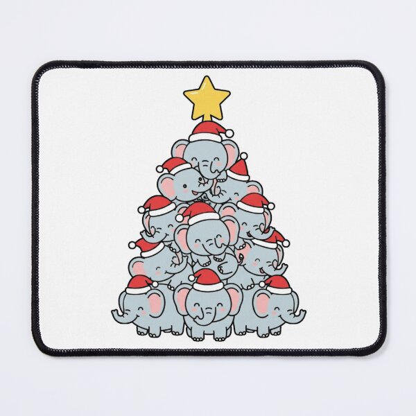 Item preview, Charming Baby Elephant Christmas Tree Holiday designed and sold by chattsuede.