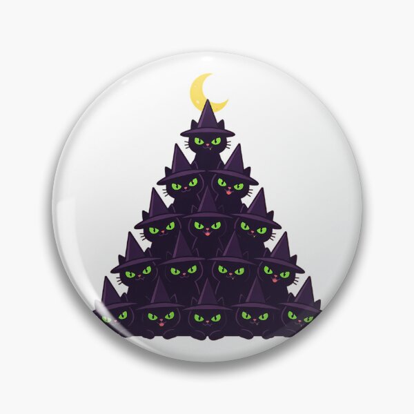 Item preview, Witch Hat Black Cat Pyramid Halloween Stack designed and sold by chattsuede.