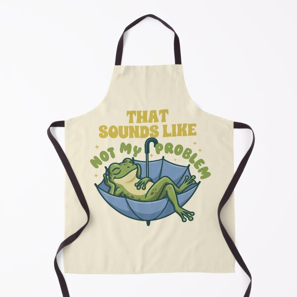 Item preview, Funny Relaxing Frog in Umbrella Not My Problem designed and sold by LinaValearte.