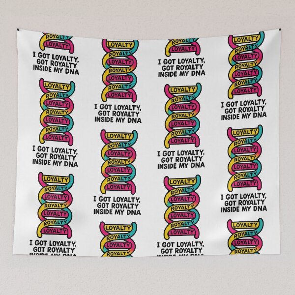 Item preview, DNA Double Helix – Loyalty & Royalty Code | Kendrick Lamar Inspired Rap Art | Colorful Genetic Street Design designed and sold by Donsean22.