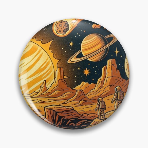 Item preview, Vintage Sci-Fi Desert Planet Exploration designed and sold by Kate1art.