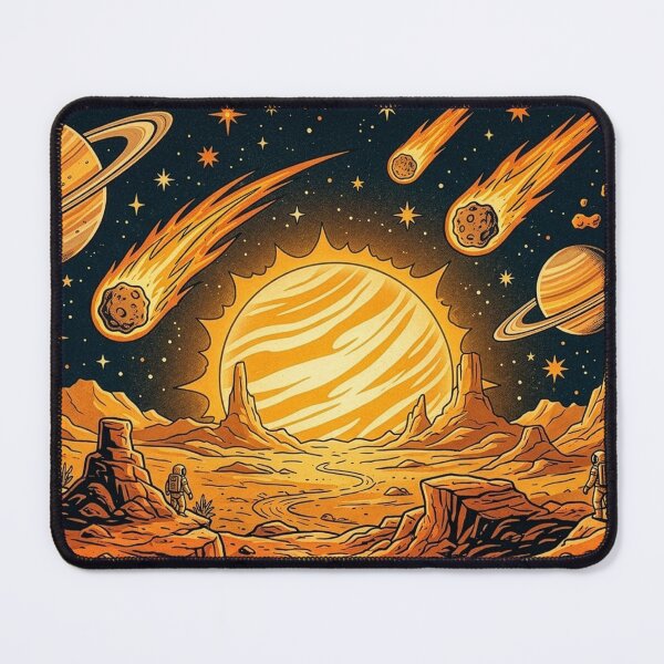 Item preview, Vintage Sci-Fi Desert Planet Exploration designed and sold by Kate1art.