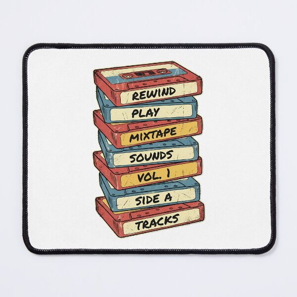 Item preview, Retro 90s Cassette Tape Stack Vintage Mixtape Culture designed and sold by chattsuede.