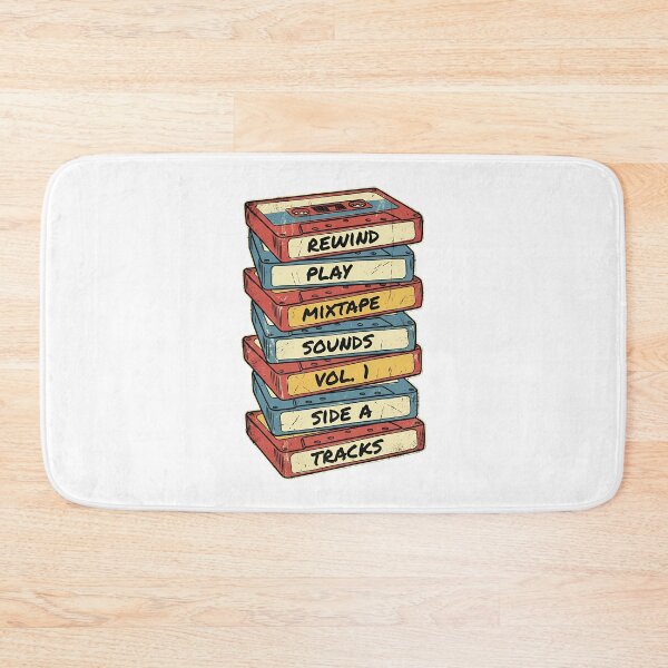 Item preview, Retro 90s Cassette Tape Stack Vintage Mixtape Culture designed and sold by chattsuede.