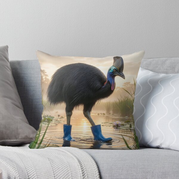 Item preview, Cassowary Wades in Rain Boots designed and sold by Tridentulus.