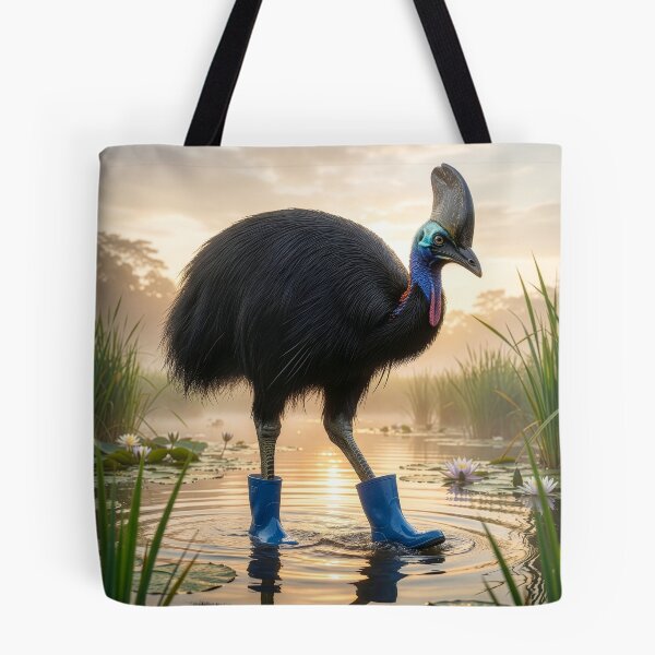 Item preview, Cassowary Wades in Rain Boots designed and sold by Tridentulus.