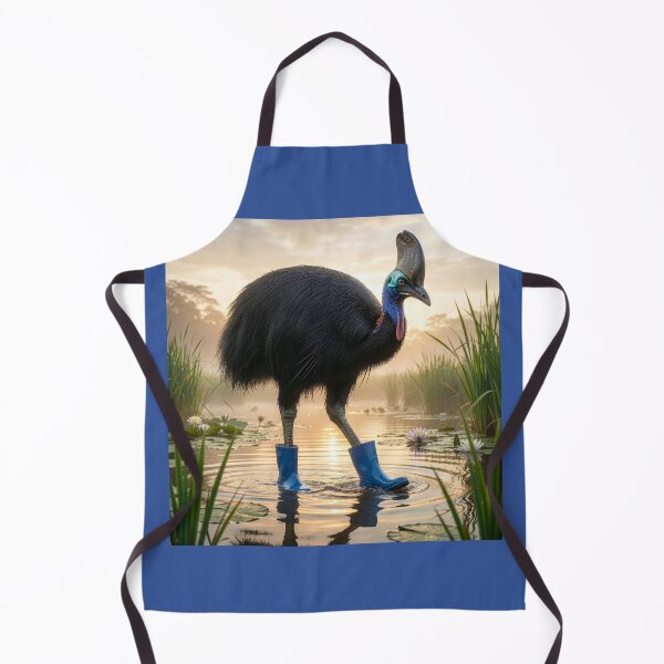 Item preview, Cassowary Wades in Rain Boots designed and sold by Tridentulus.