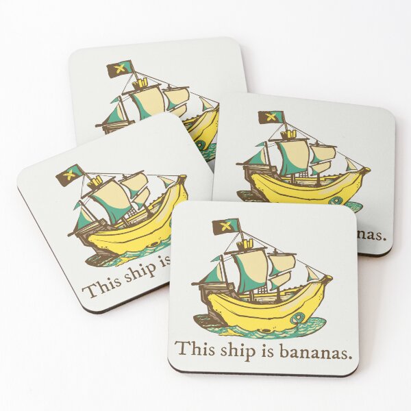 Item preview, This ship is bananas Funny Pirate Pun, Current Events Humor designed and sold by andrewsteger.