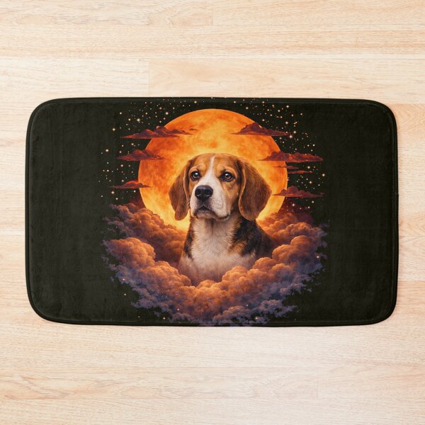 Item preview, Beagle Moon Art – Beagle Memorial Art Dog Lover Gift designed and sold by PixelsPaws.