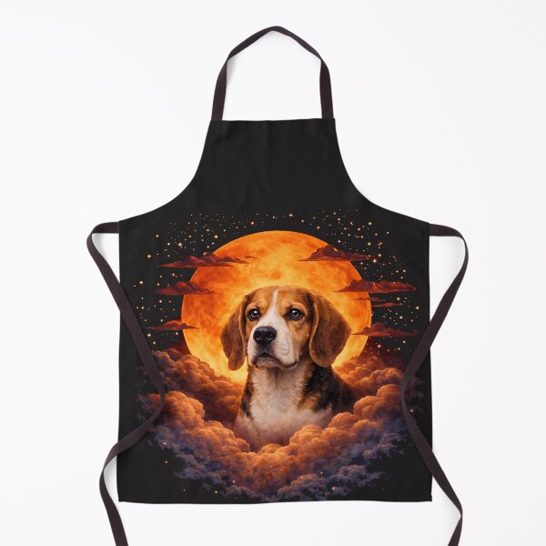 Item preview, Beagle Moon Art – Beagle Memorial Art Dog Lover Gift designed and sold by PixelsPaws.