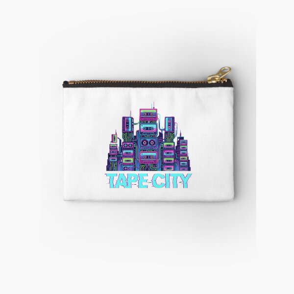 Item preview, Retro 90s Tape City Glitch Art Skyline designed and sold by chattsuede.