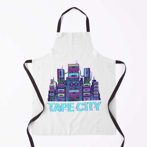 Item preview, Retro 90s Tape City Glitch Art Skyline designed and sold by chattsuede.