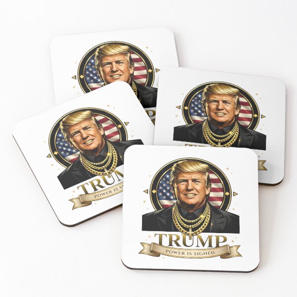 Item preview, American Signature Trump Shirt – Luxury Gold Political Streetwear Graphic Tee designed and sold by relso.