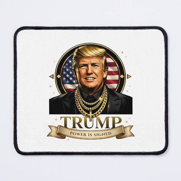 Item preview, American Signature Trump Shirt – Luxury Gold Political Streetwear Graphic Tee designed and sold by relso.