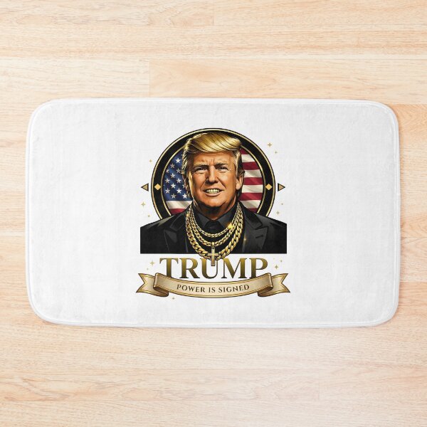 Item preview, American Signature Trump Shirt – Luxury Gold Political Streetwear Graphic Tee designed and sold by relso.