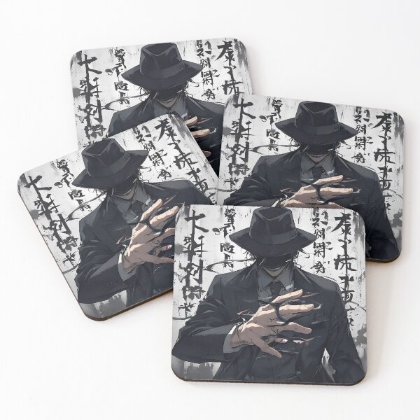 Item preview, Shadow Mafia Boss: Gritty Anime Man in Fedora Harnessing Ominous Power designed and sold by MouradStudio.