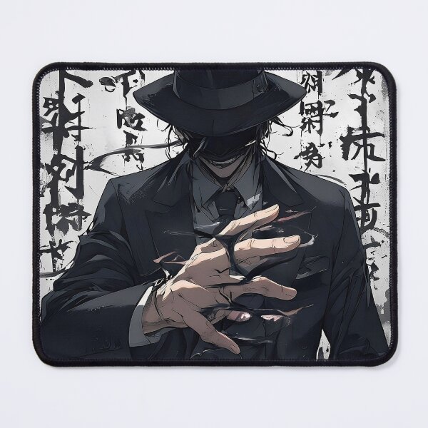 Item preview, Shadow Mafia Boss: Gritty Anime Man in Fedora Harnessing Ominous Power designed and sold by MouradStudio.