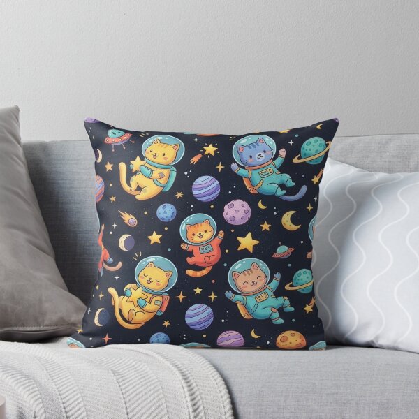 Item preview, Kawaii Space Cats Galaxy Pattern designed and sold by Kate1art.