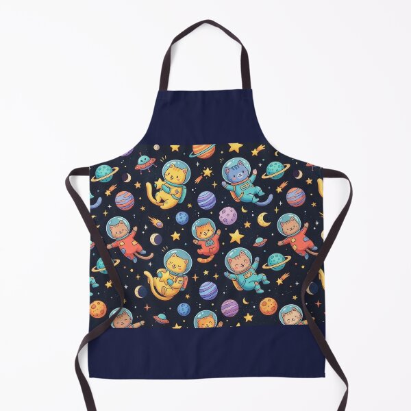 Item preview, Kawaii Space Cats Galaxy Pattern designed and sold by Kate1art.