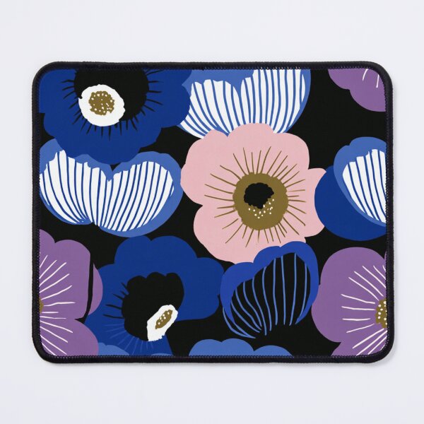 Item preview, Scandinavian Midnight Anemones Pink Purple Blue designed and sold by CraftedHome.