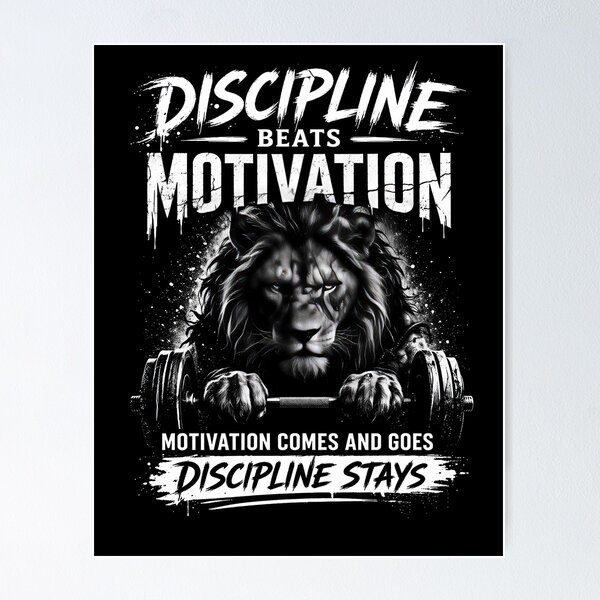 Bannière Motivation Gym - Tapisserie Lion Personnalisée, Décoration