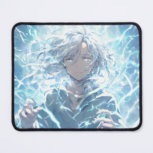 Item preview, Storm Summoner: Powerful Ethereal Anime Figure in a Maelstrom of Electric Blue Lightning designed and sold by MouradStudio.