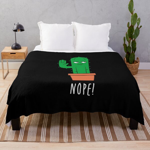 Item preview, Funny Cactus “Nope!” – Minimalist Sarcastic Mood Design designed and sold by Ovitees.