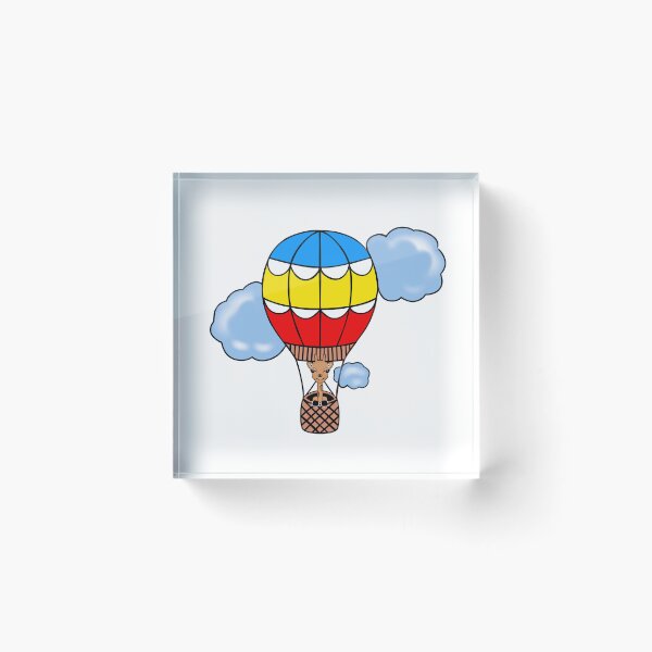 Item preview, Cute Giraffe Fling In A  Hot Air Balloon  designed and sold by Sartoris Art.