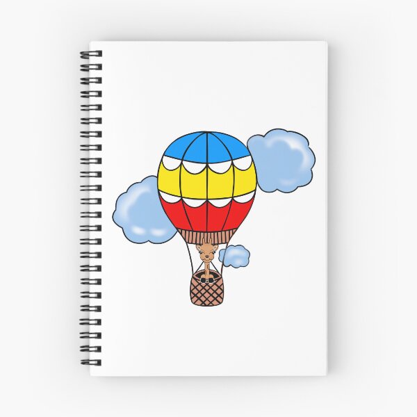 Item preview, Cute Giraffe Fling In A Hot Air Balloon  designed and sold by Sartoris Art.
