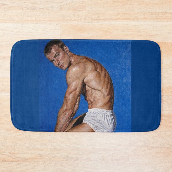 Item preview, Crouching Power: Strength, Focus, and Unfiltered Masculinity designed and sold by gayishdesign.
