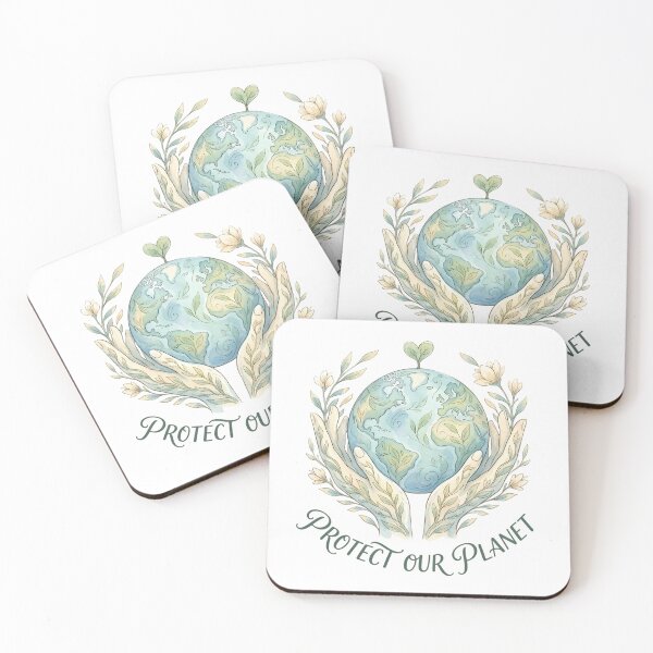 Item preview, Protect Our Planet Watercolor Earth Embrace designed and sold by chattsuede.