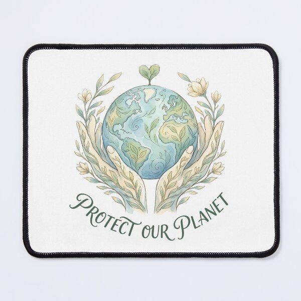 Item preview, Protect Our Planet Watercolor Earth Embrace designed and sold by chattsuede.
