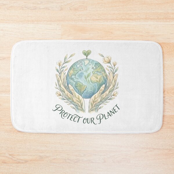 Item preview, Protect Our Planet Watercolor Earth Embrace designed and sold by chattsuede.