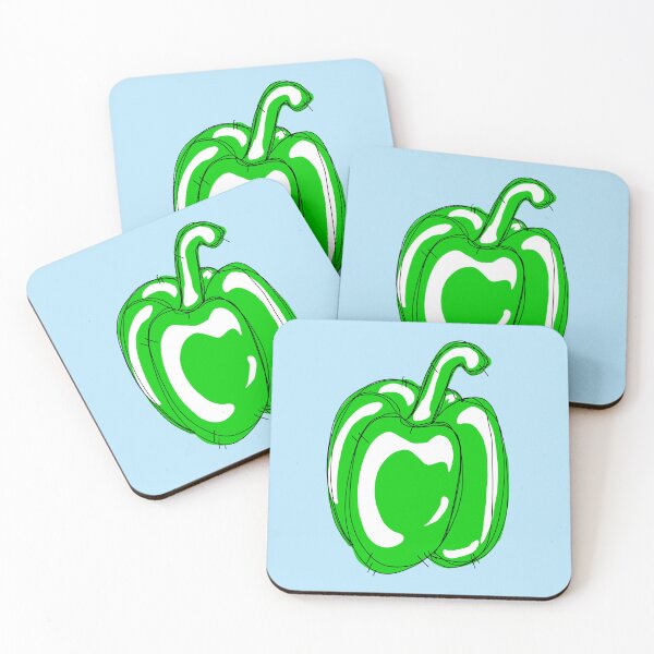Item preview, Bell Pepper With blue background  designed and sold by missmann.