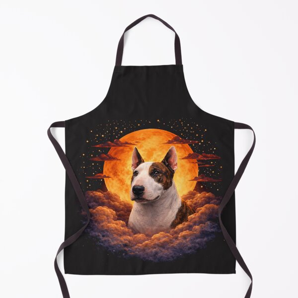 Item preview, Bull Terrier Moon Art – Bull Terrier Memorial Gift for Dog Mom Dad designed and sold by PixelsPaws.