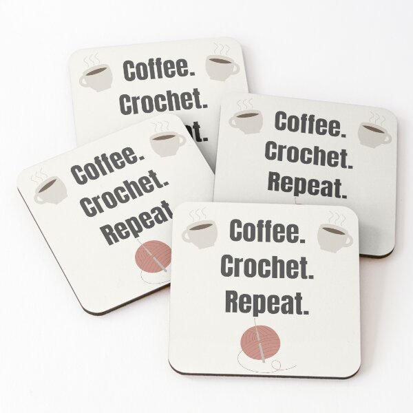 Item preview, Coffee Crochet Repeat Cosy Crochet Design designed and sold by SipAndStitchCo.