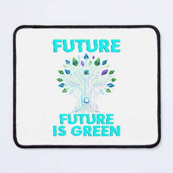 Item preview, Future Is Green Tech Tree Glitch Digital Art designed and sold by chattsuede.