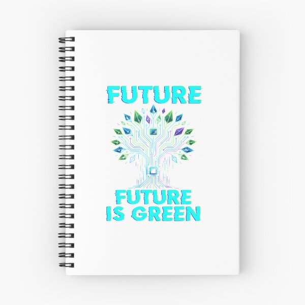 Item preview, Future Is Green Tech Tree Glitch Digital Art designed and sold by chattsuede.