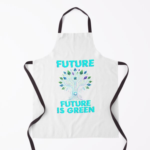 Item preview, Future Is Green Tech Tree Glitch Digital Art designed and sold by chattsuede.