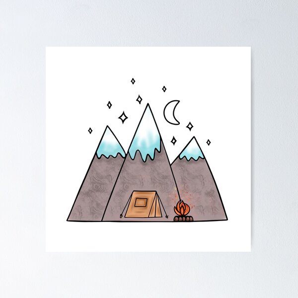 Item preview, Outdoors Camping Life Under The Stars designed and sold by Sartoris Art.