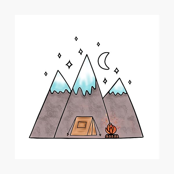 Item preview, Outdoors Camping Life Under The Stars designed and sold by Sartoris Art.