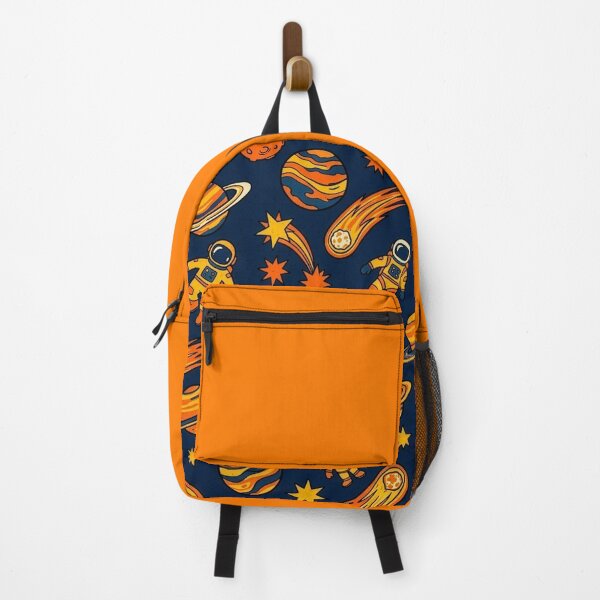 Item preview, Cosmic Explorer Retro Space Pattern - Navy and Orange Celestial Star Pattern designed and sold by Kate1art.