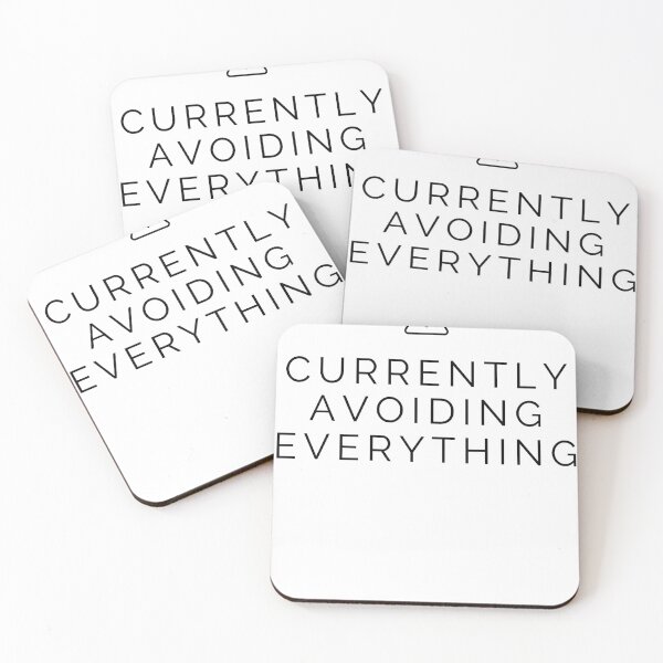 Item preview, Currently Avoiding Everything Minimalist Quote Design designed and sold by CH-4TEE.